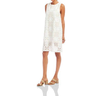 Karen Kane - Sleeveless Embroidered Shift Mini Dress