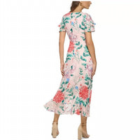 Kensie - Flutter Sleeve Midi Dress