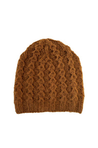 M.PATMOS Women's Jay Cashmere Beanie in cinnamon - women's hat