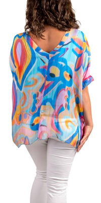 Gigi Moda - Lizane Swirl Print Blouse