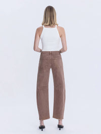 Flying Monkey - High Rise Ankle Barrel Leg Jeans