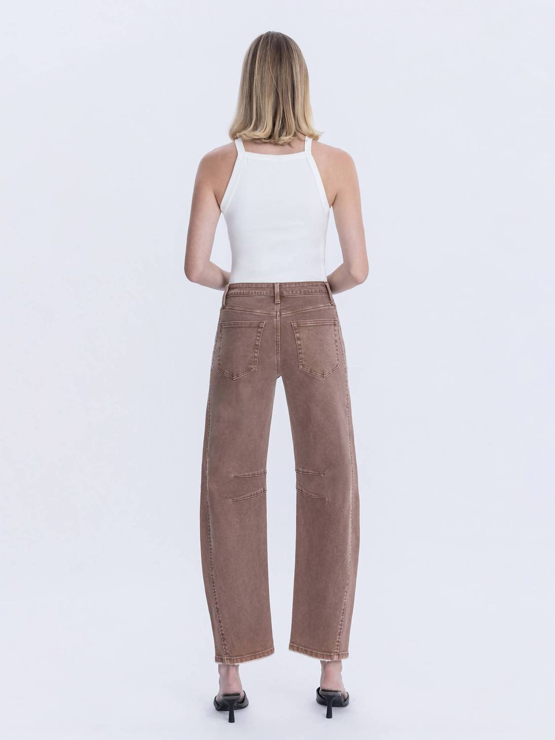 Flying Monkey - High Rise Ankle Barrel Leg Jeans