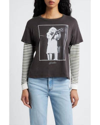 Daydreamer - Blondie Debbie Trumpet Photo Crew Neck Tee