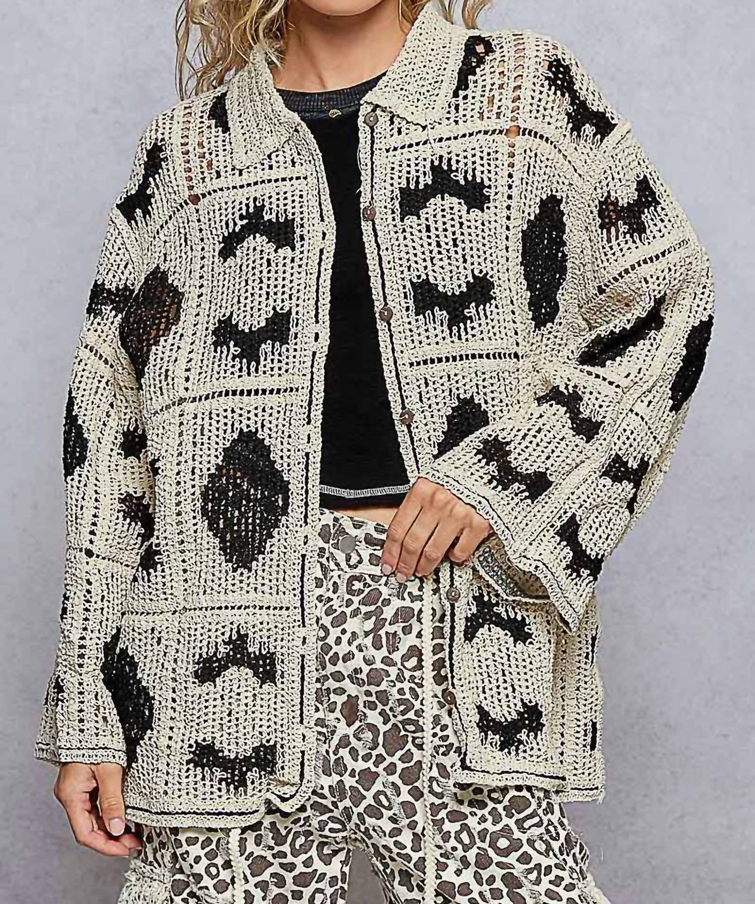 Pol - Crochet Button Top