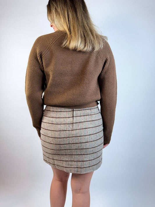 Crescent - Ella Plaid Mini Skirt