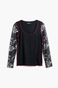 Desigual - Squiggle Long Sleeve Tee