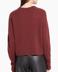 Theory - Cropped Cordovan Cashmere Sweater
