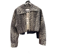 Ganni - Leopard Cotton Tweed Jacket