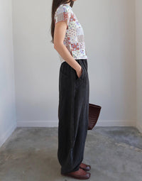 Collective - Quilted Pattern Floral Tee Shirt