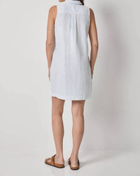 Lilla P - Striped Button Down Mini Dress
