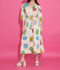 Alden Adair Lizzie Midi Dress in postcard - women's dress