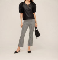 Fifteen Twenty - Leather Poof Blouse