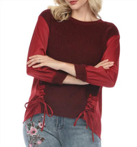 Azi - Shirred Sweater Top