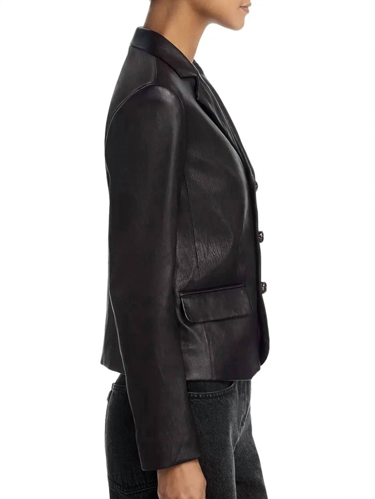 Frame - THE LEATHER SMART BLAZER