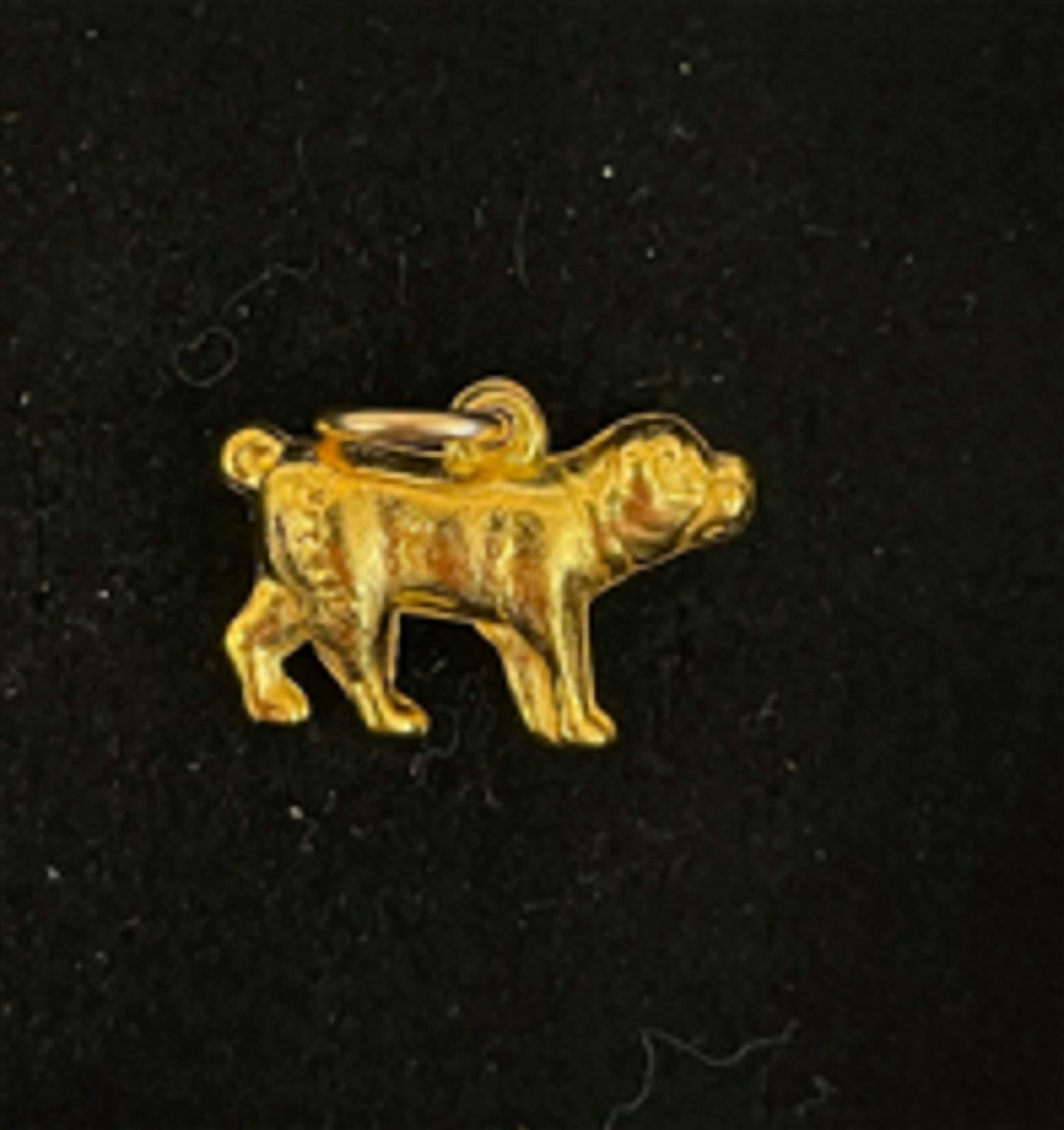 Azi Rasson - Women's Vintage Pug Small Charm