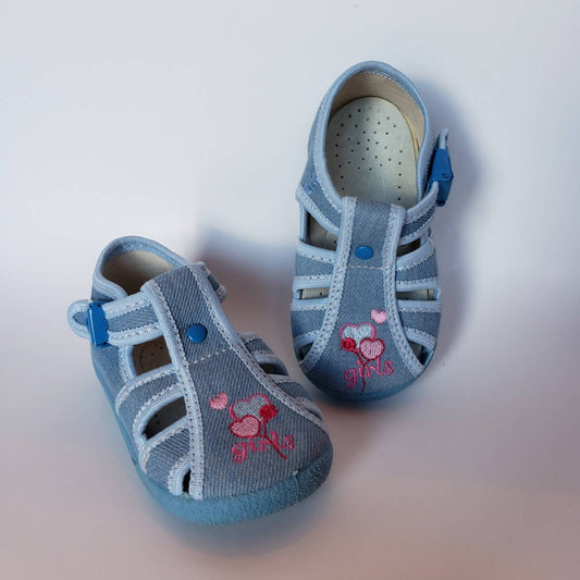 Renbut Shoes - Girl's Fisherman Sandal With Clamp Buckle Closure