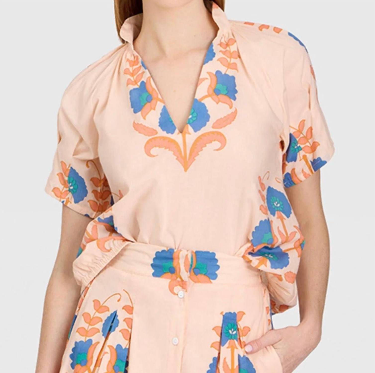 Livro Merritt Top in pink sands - women's blouse