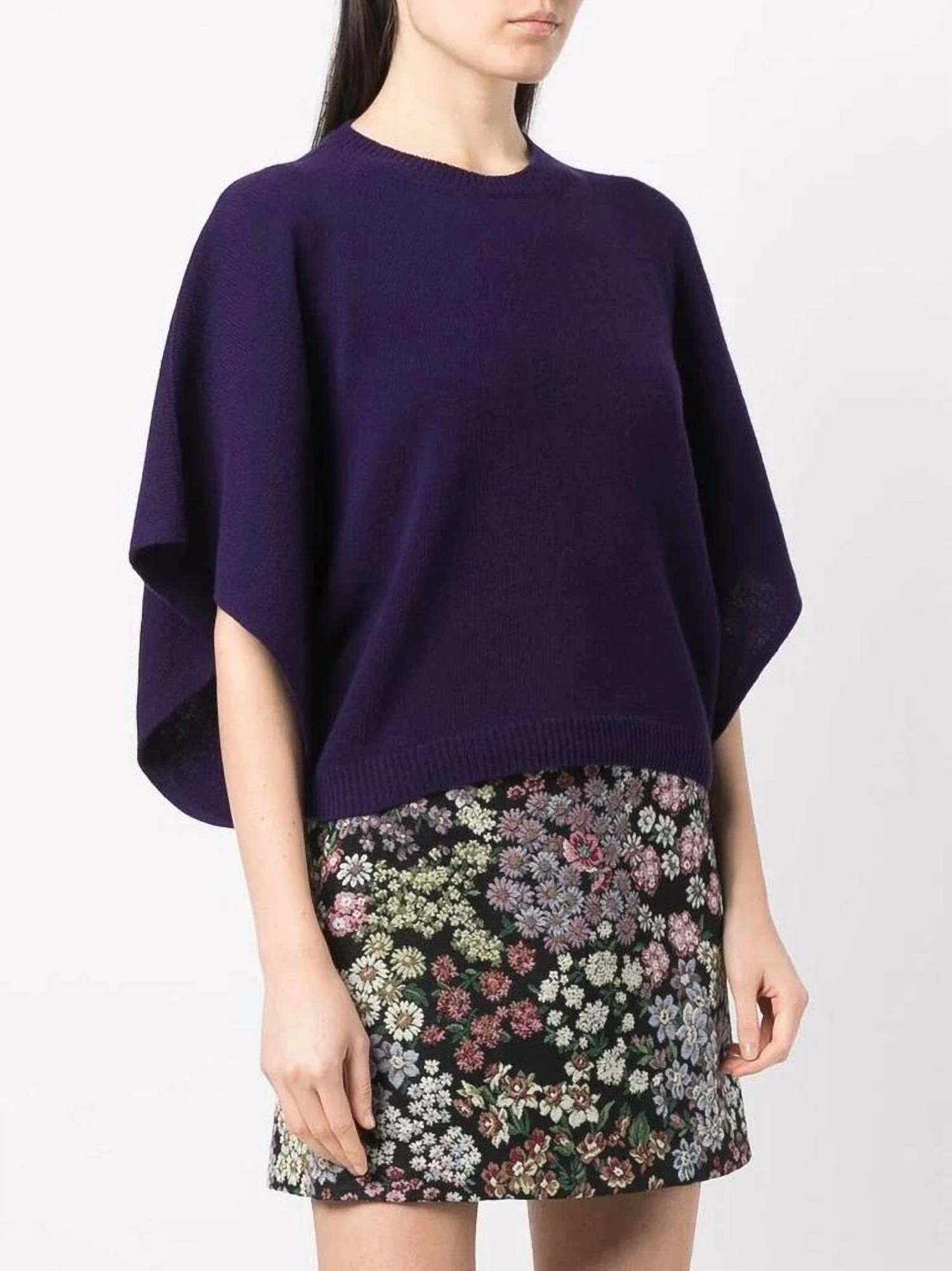 Valentino - Women’s Batwing-sleeve Knitted Top