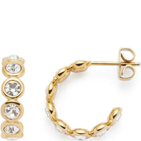 Allyanna Gifts - Women's Moissanite Bubble Open Hoop Post Earrings