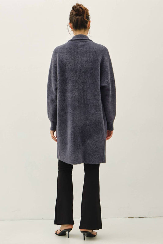 Be Cool - Fuzzy Blazer Cardigan