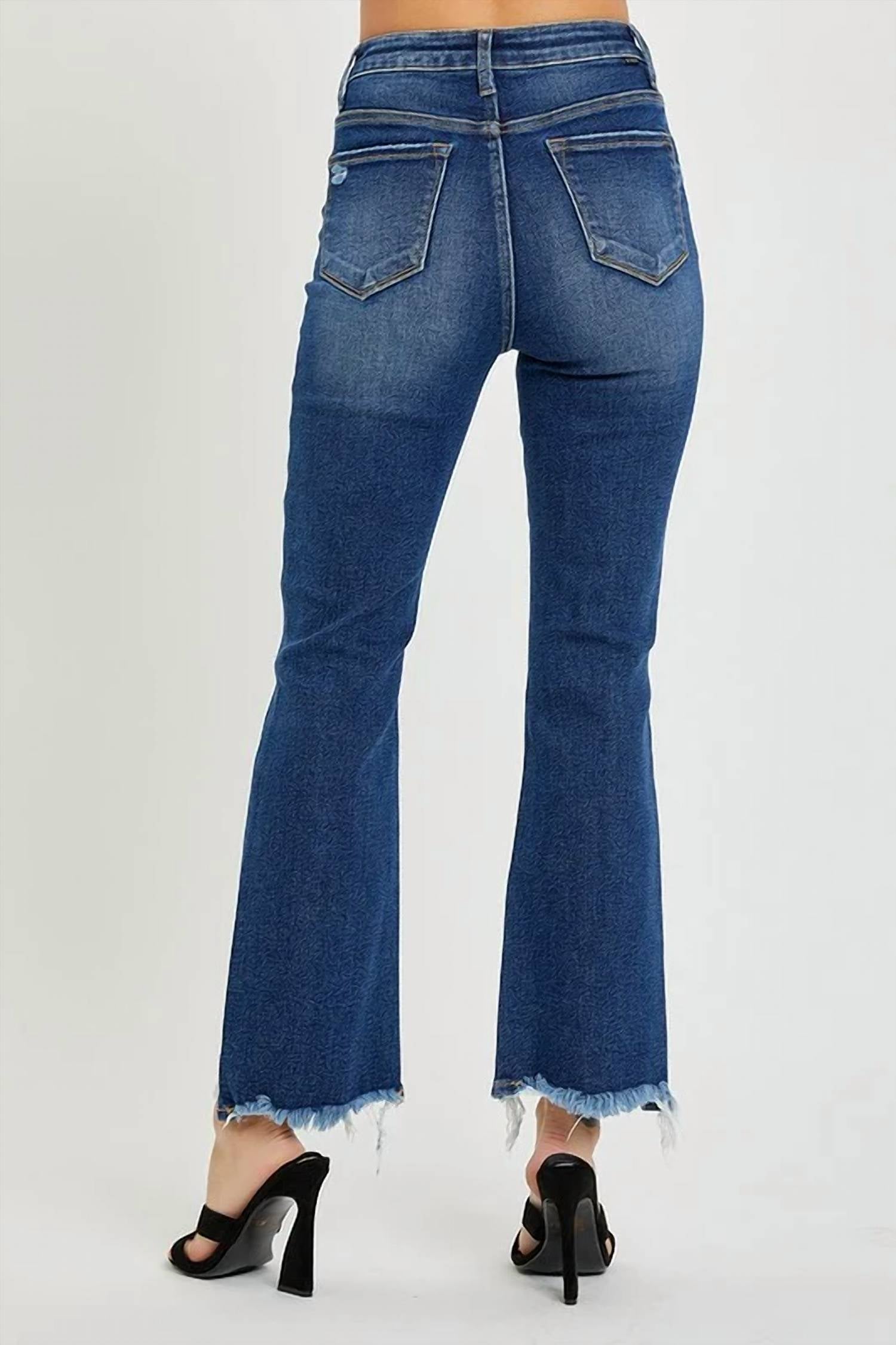 Risen - High Rise Crop Flare Jeans