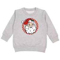 SWEET wink Retro Santa Sweatshirt in light grey - kids' shirt - alternate view