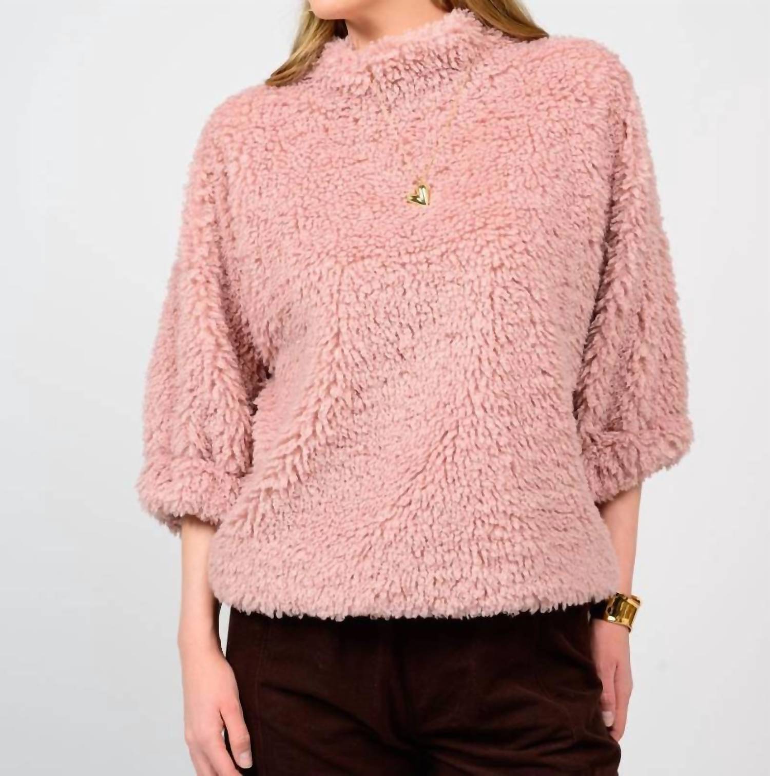 Ivy Jane - Shaggy Fur Popover Top