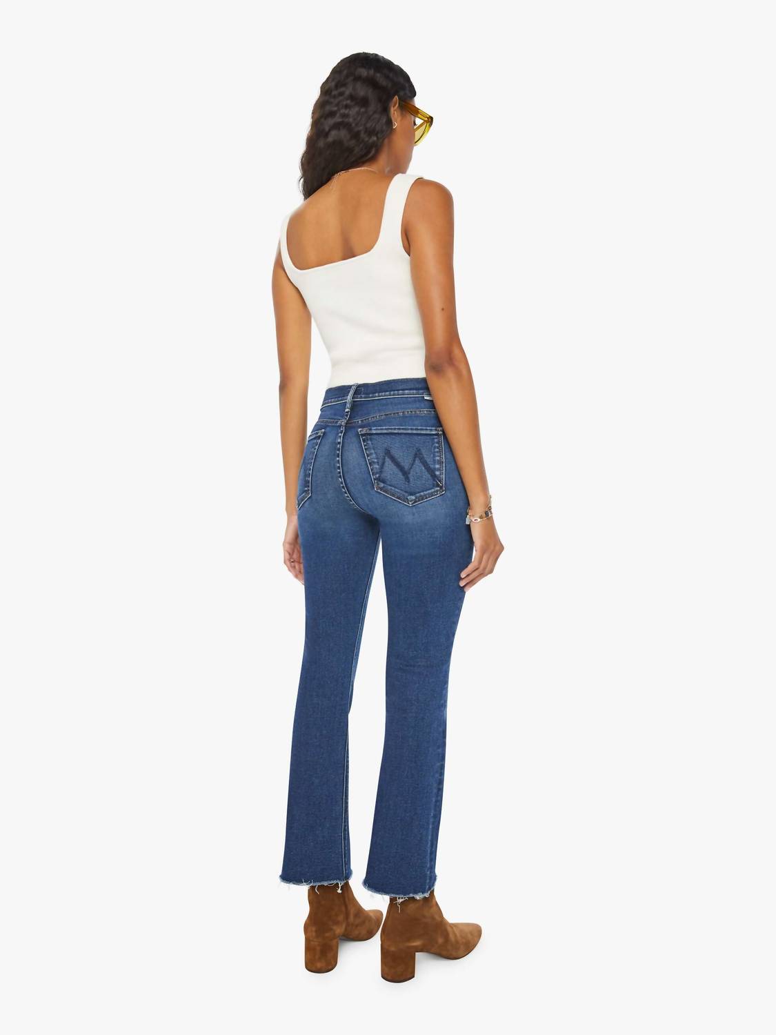 Mother - The Outsider Mid Rise Ankle Fray Jeans