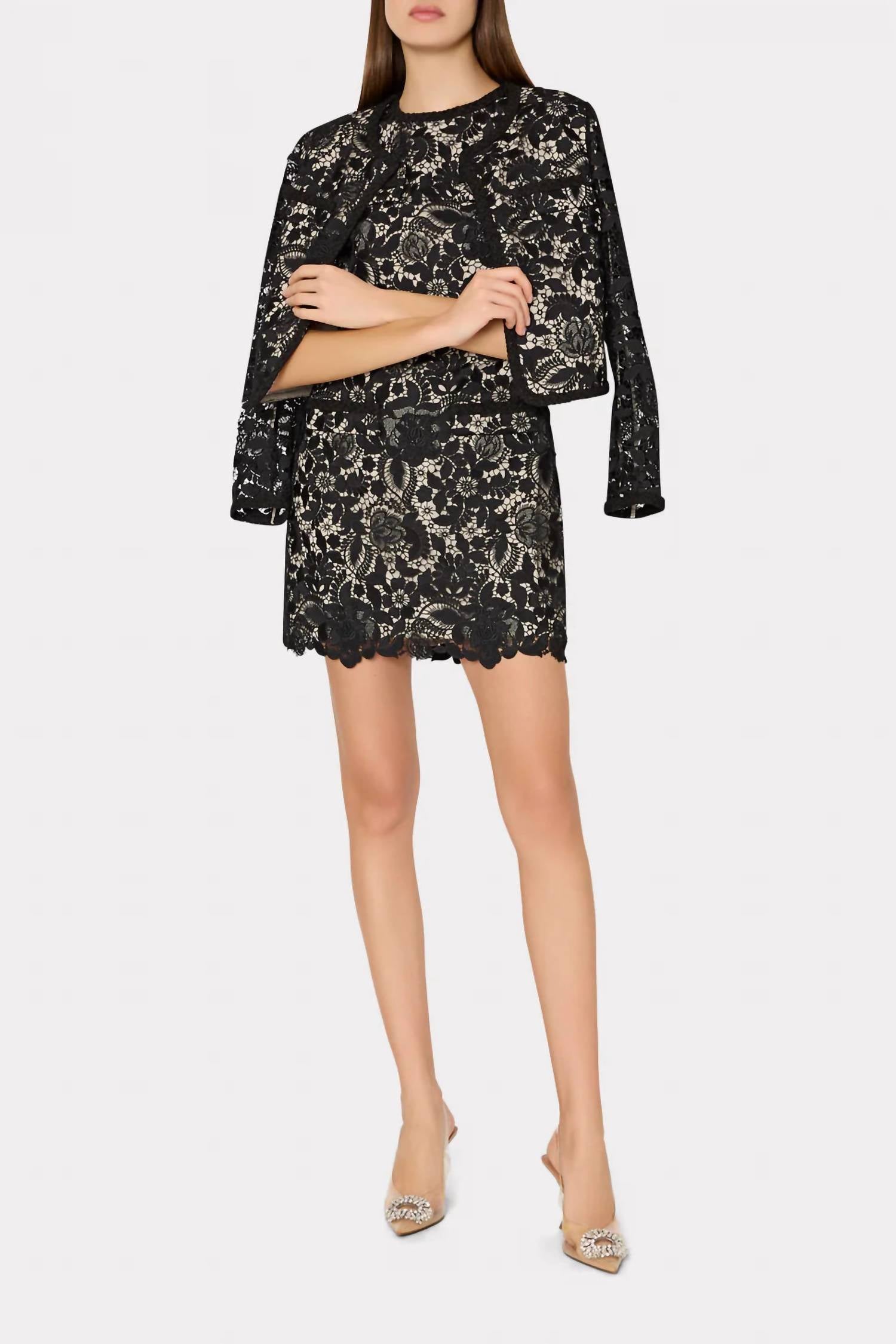 Milly - 3d Garden Lace Jacket