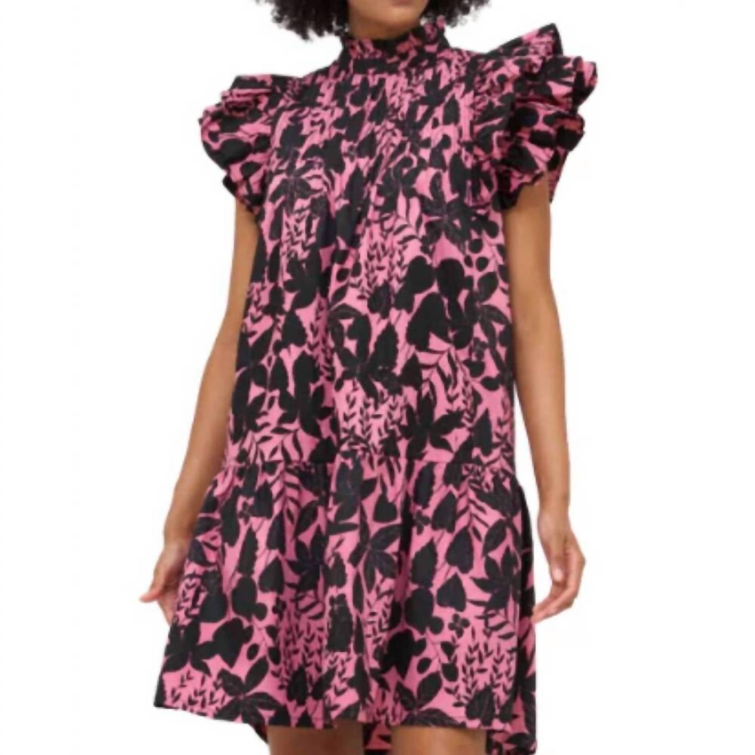 Oliphant - Pintuck Ruffle Mini Dress