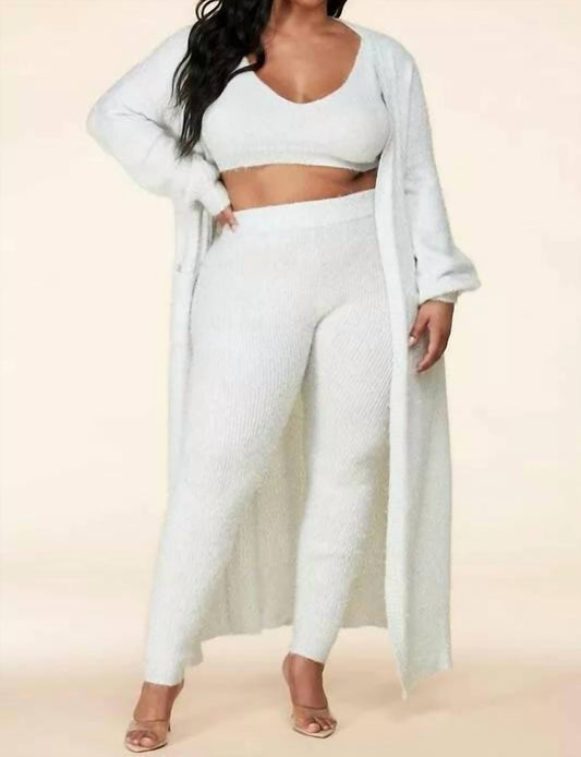 L'Atiste - 3 Piece Maxi Cardigan Shimmer Set