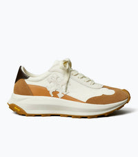 TORY BURCH Women's Trainer Shoe in blanc cafe mocha - women's sneaker - detail view