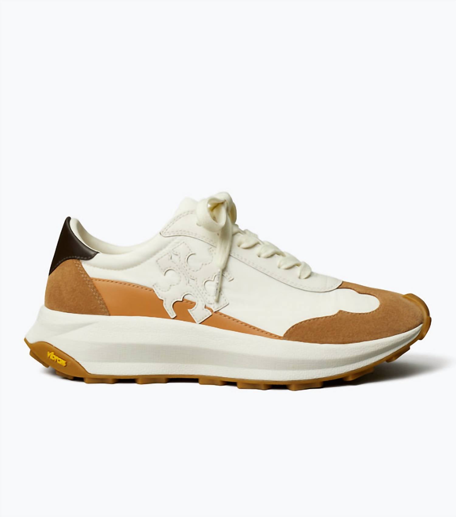 TORY BURCH Women's Trainer Shoe in blanc cafe mocha - women's sneaker - detail view