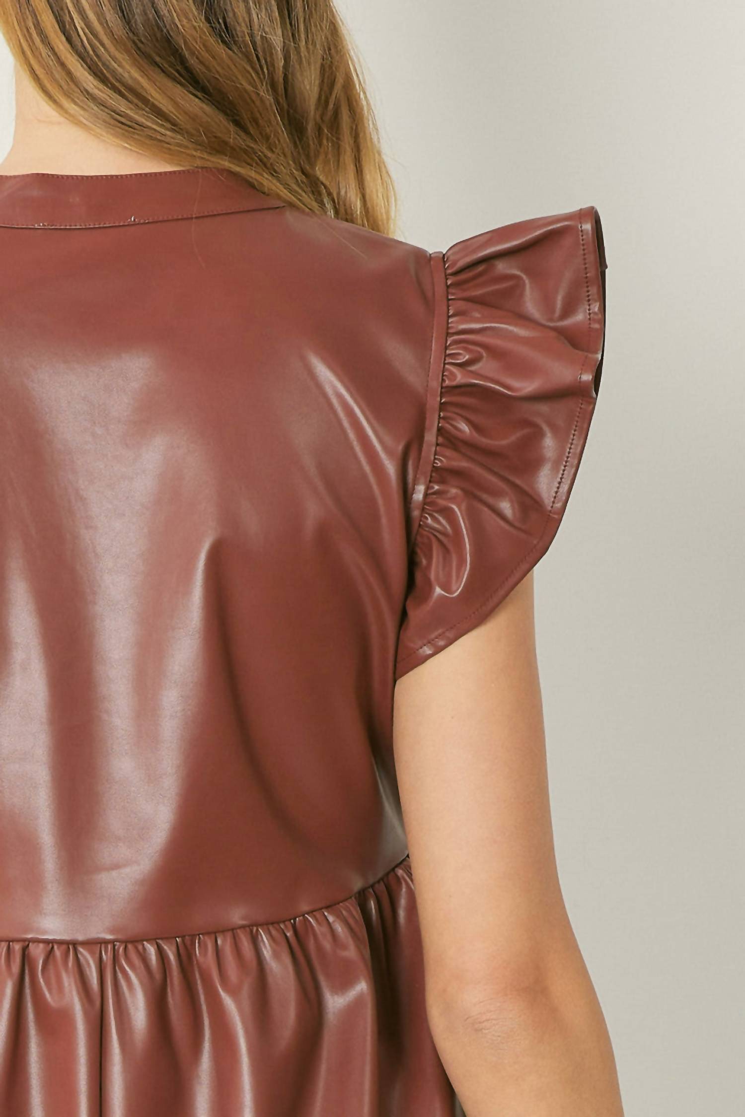 Entro - Smooth Operator Faux Leather Dress