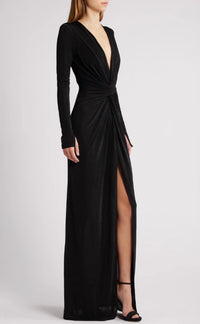 Katie May - Kiera Twisted Long Sleeve Gown