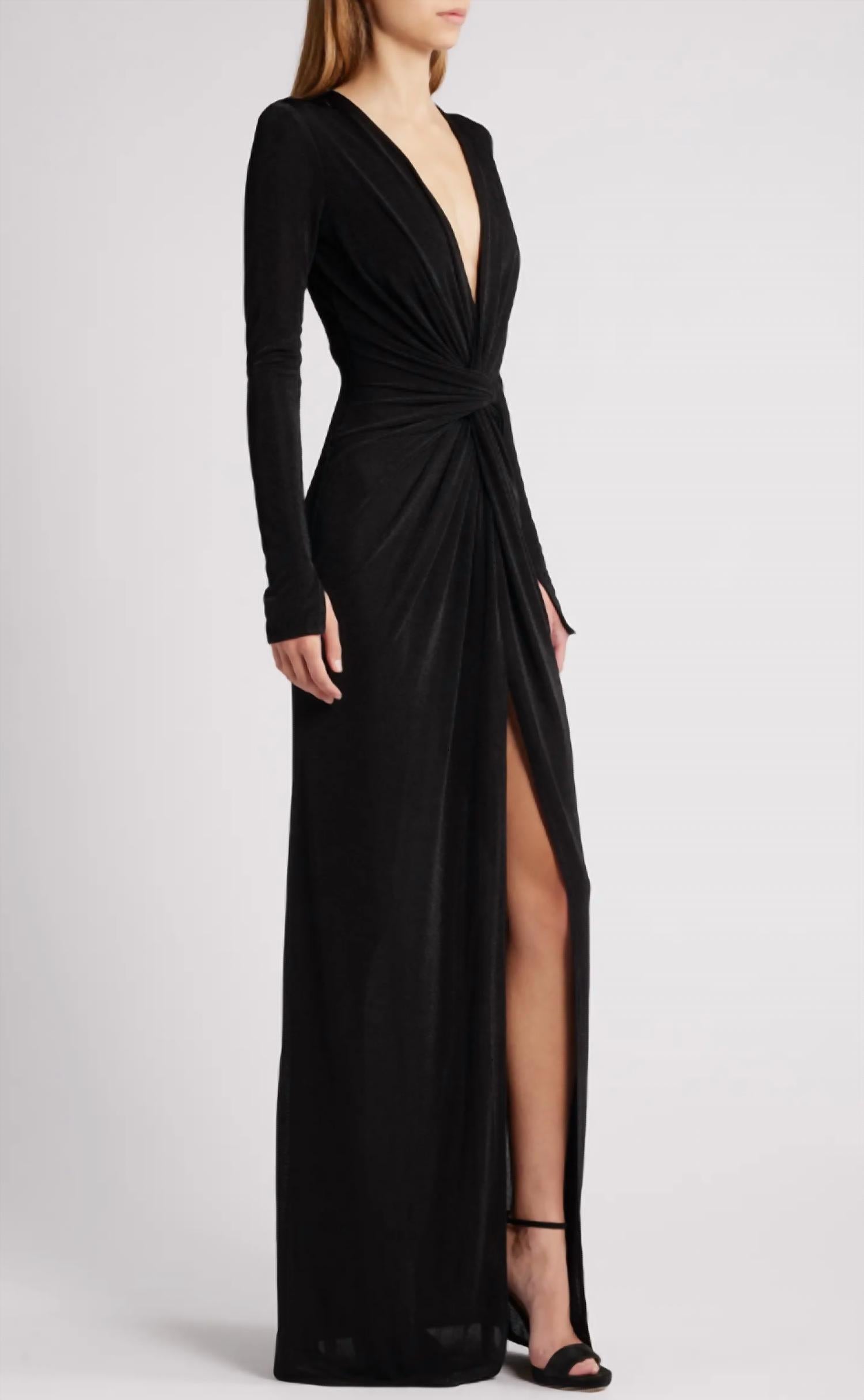 Katie May - Kiera Twisted Long Sleeve Gown