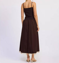 En Saison - Stella Mixed Media Maxi Dress