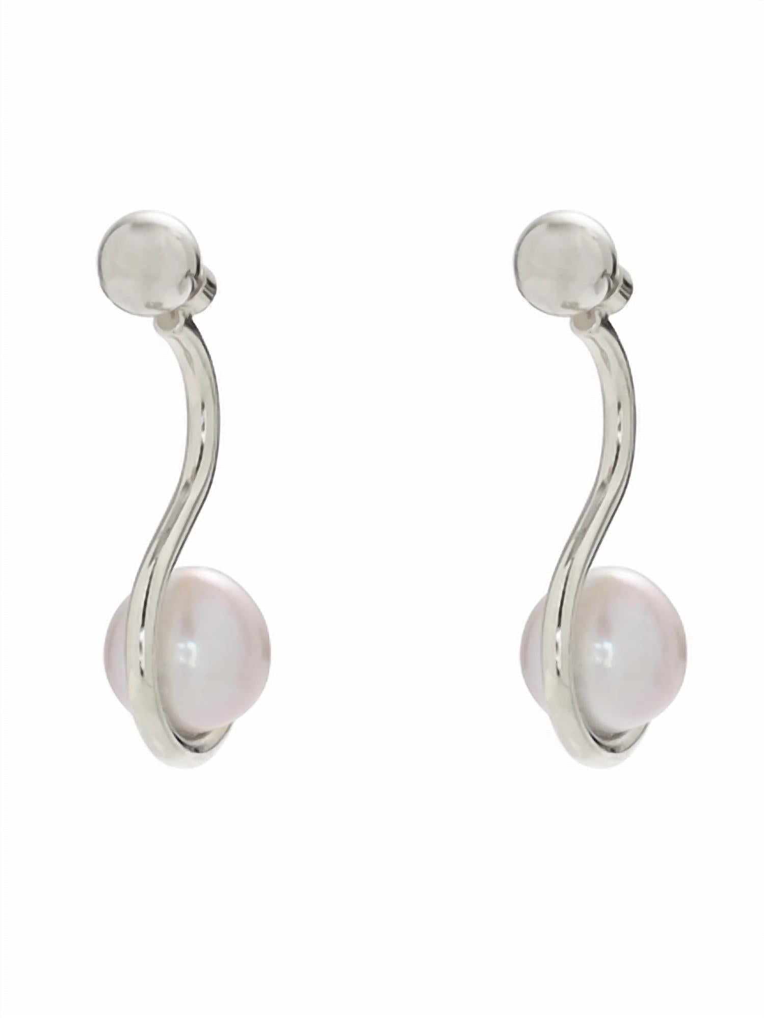 Lady Grey - Women's Pearl Ivy Earrings