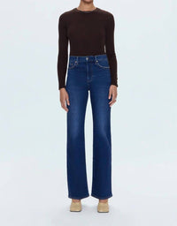 PISTOLA Evie High Rise Slim Boot Jeans in penthouse 2 - women's jeans - detail view