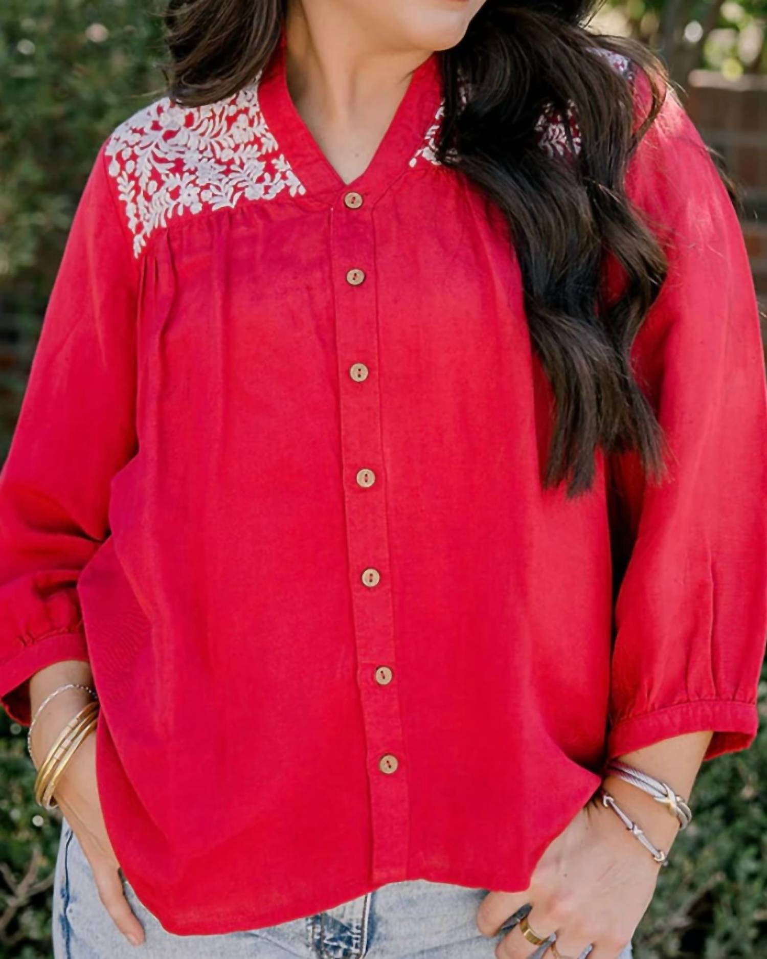 Layerz Clothing - Jane Button Down Top