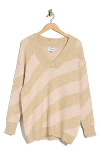 Frnch - Glen Lake Striped V Neck Sweater