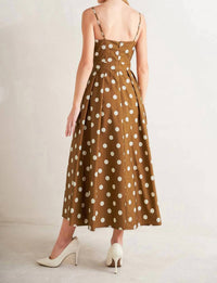 Flying Tomato - Polka Dot Midi Dress
