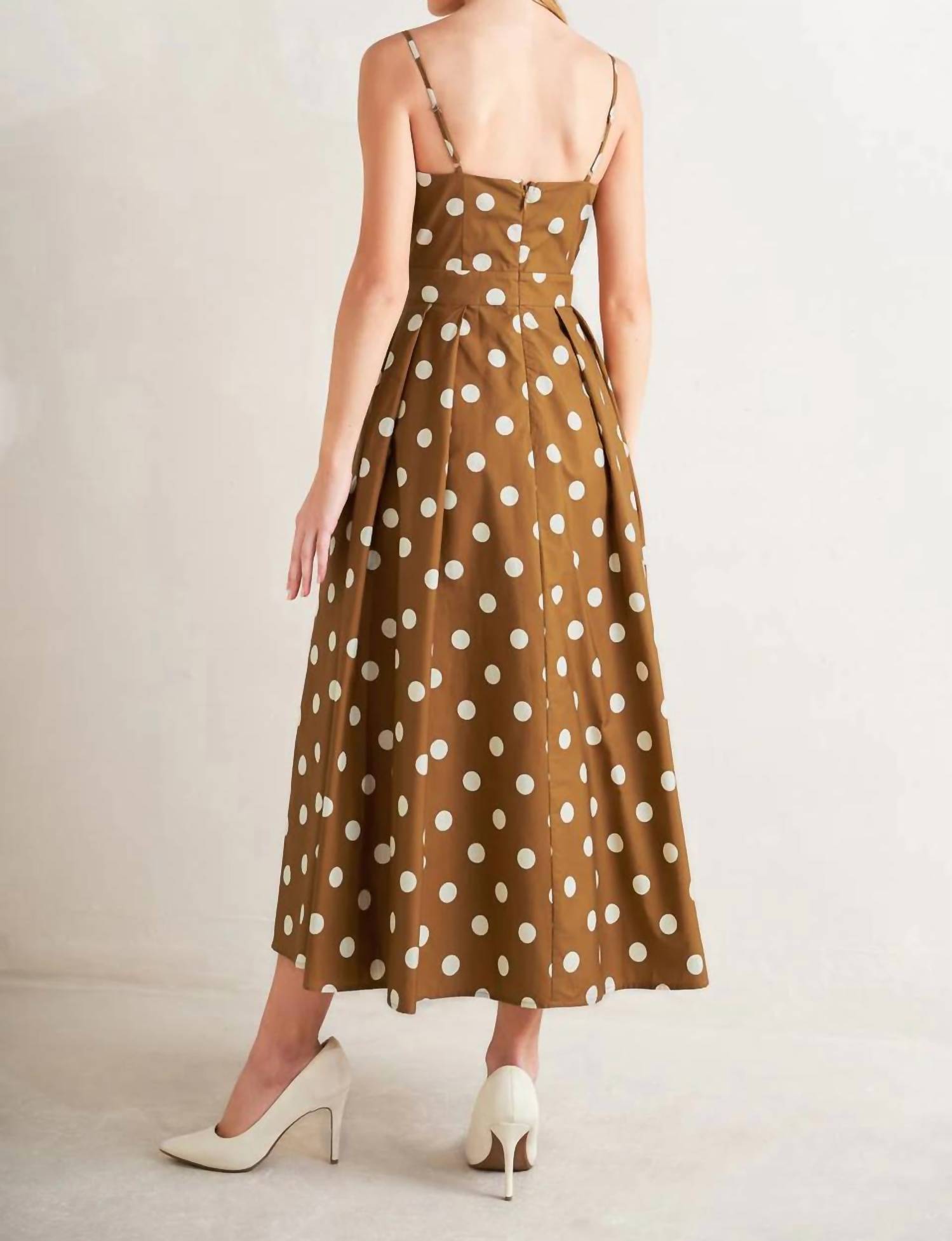Flying Tomato - Polka Dot Midi Dress