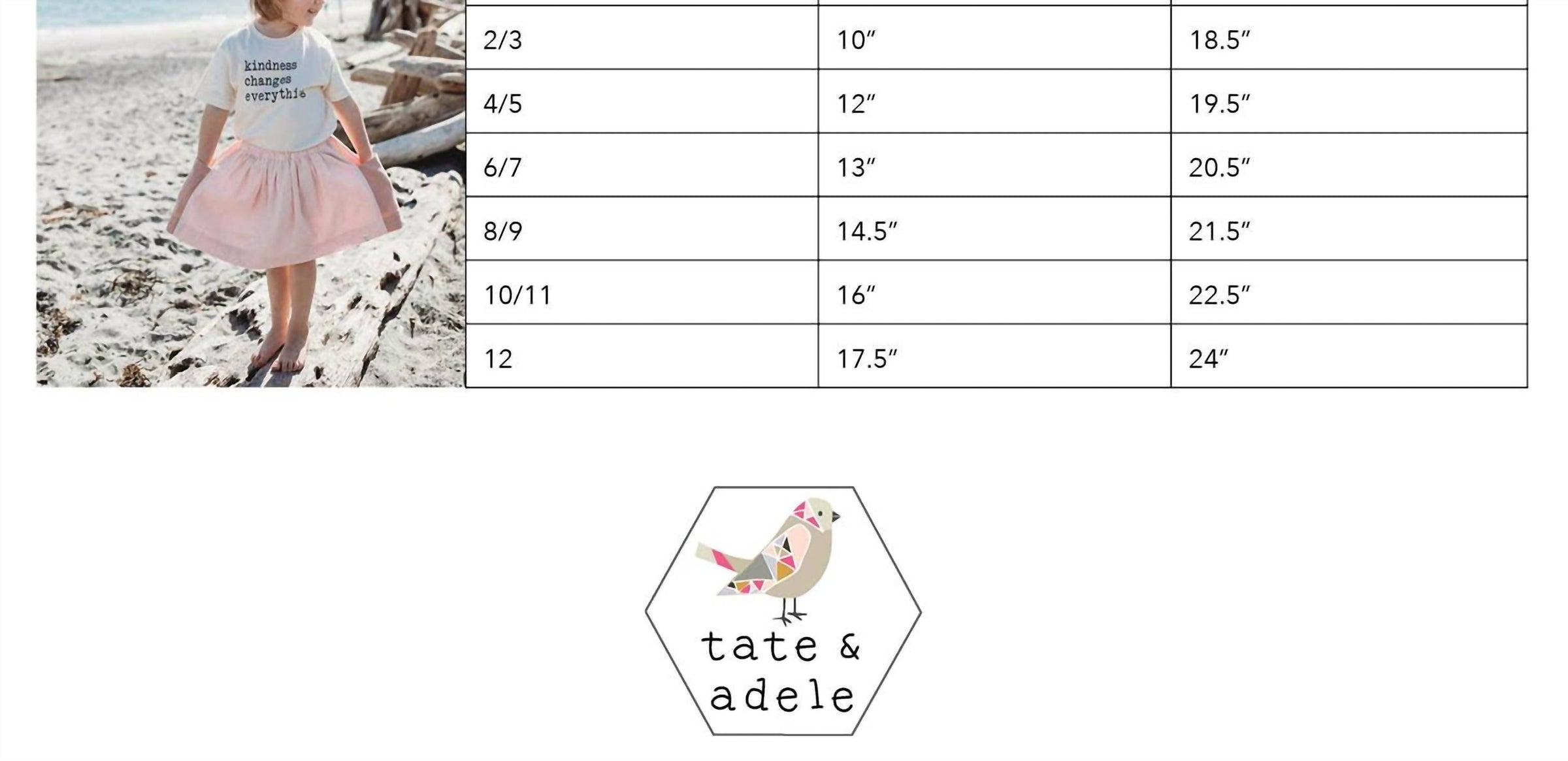 Tate & Adele - Rory Skirt With Large Side Seam Pockets And Elastic Waist