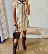 Never A Wallflower - Women's Epaulet Dress