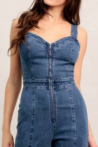 Flying Tomato - Lainey Denim Jumpsuit