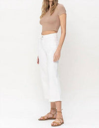 Vervet By Flying Monkey - High Rise Crop Wide Leg Jean