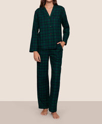 Eberjey - Flannel Long Pajama Set