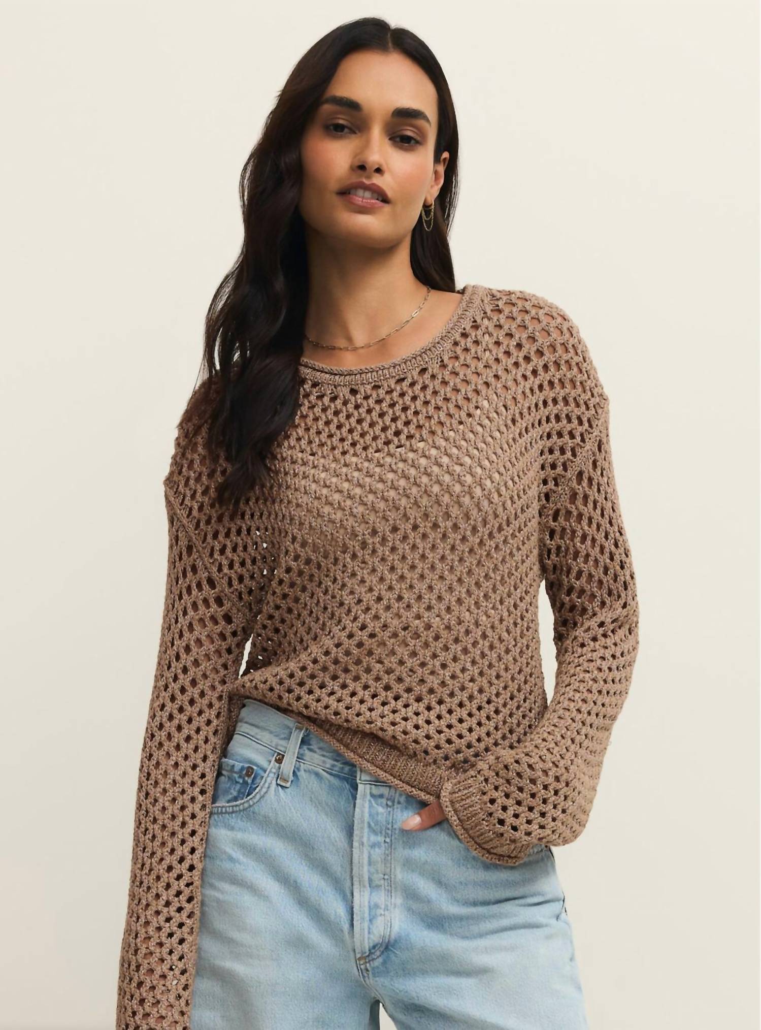 Z Supply - Cala Shimmer Crochet Sweater