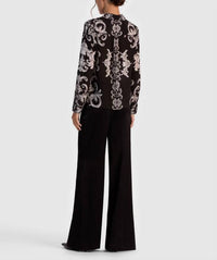 Alice + Olivia - Willa Printed Silk Blouse